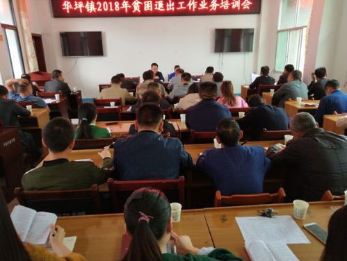 华坪镇召开2018年贫困退出工作业务培训会
